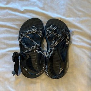 Black/White/Gray Chacos Sandals